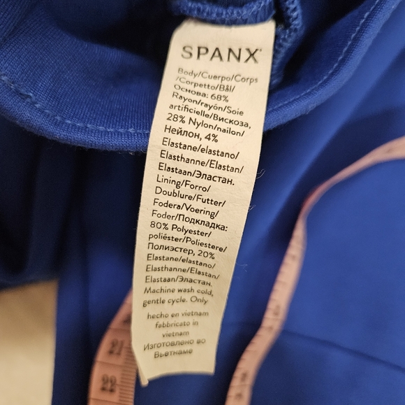 SPANX PETITE Royal Blue Perfect Ponte Kick Flare Pants - Picture 10 of 10